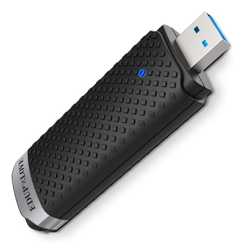 EDUP LOVE USB 3.0 WiFi Adapter AC1300Mbps for PC, EDUP LOVE Wireless Network Adapter Dual Band 5GHz 2.4GHz for Mac OS 10.15 and Below, Windows 11/10/8.1/8/7/XP/Vista - Image 1